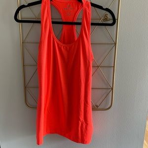 Neon Coral Work Out Tank Top